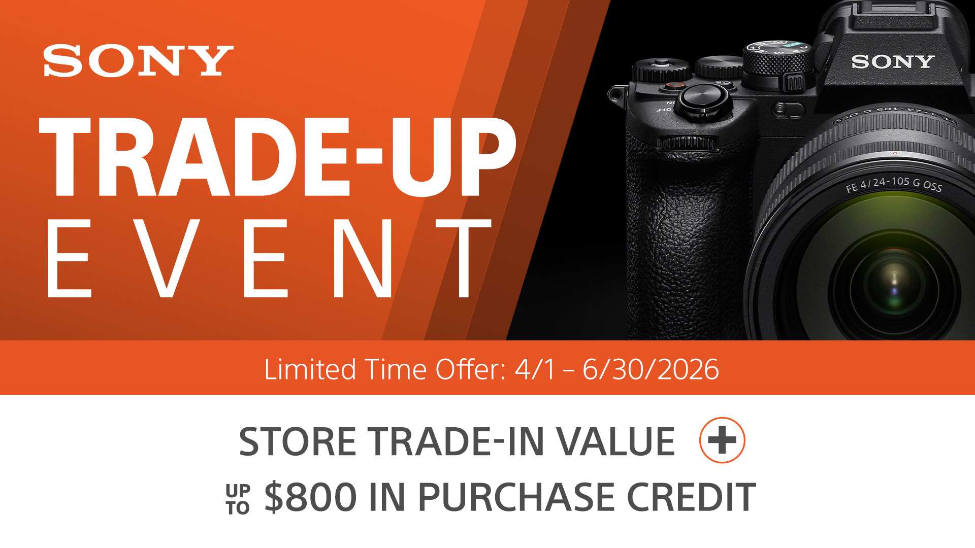 Sony Trade In & Trade Up Event